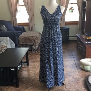 Women’s blue and white dress from Eddie Bauer